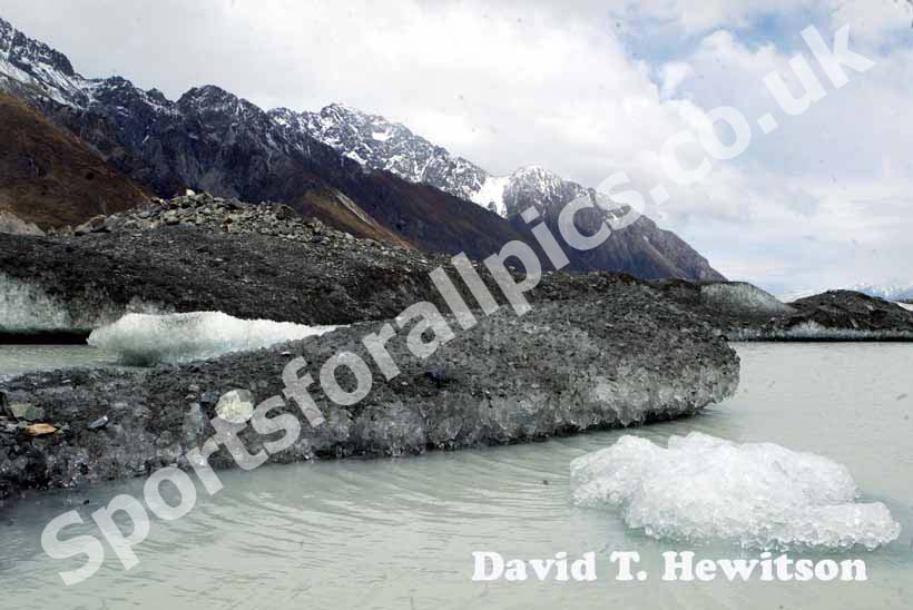 Meuller Glacier, Mount Cook, New Zealand.